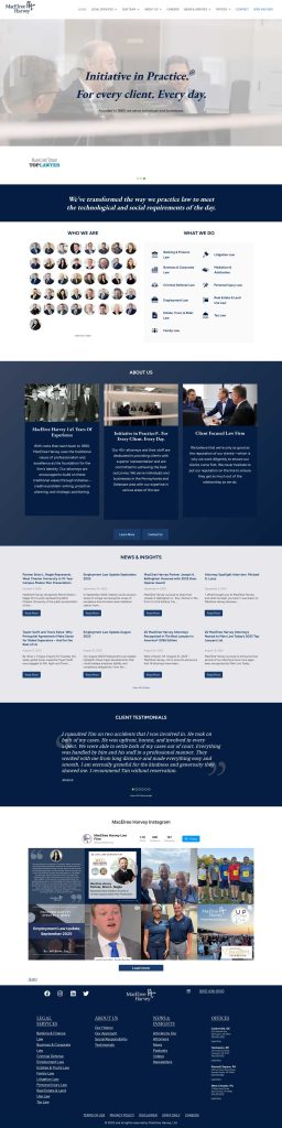 MacElree Harvey website, by Adrian Hoppel, WordPress Website Developer